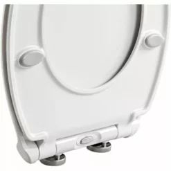 ALLIBERT Abattant WC à  Fermeture Progressive Et Déclipsable SYSTEM - Blanc -ALLIBERT Soldes Magasin 8439556 3