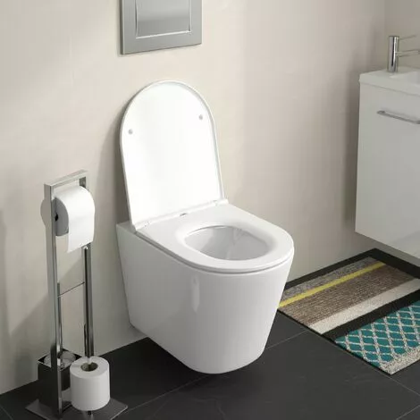 ALLIBERT Abattant WC à Fermeture Progressive Et Déclipsable Duneo - Blanc 2 ALLIBERT Abattant WC à Fermeture Progressive Et Déclipsable Duneo - Blanc – Image 2